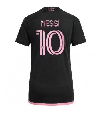 Lacne Ženy Futbalové dres Inter Miami Lionel Messi #10 2023-24 Krátky Rukáv - Preč